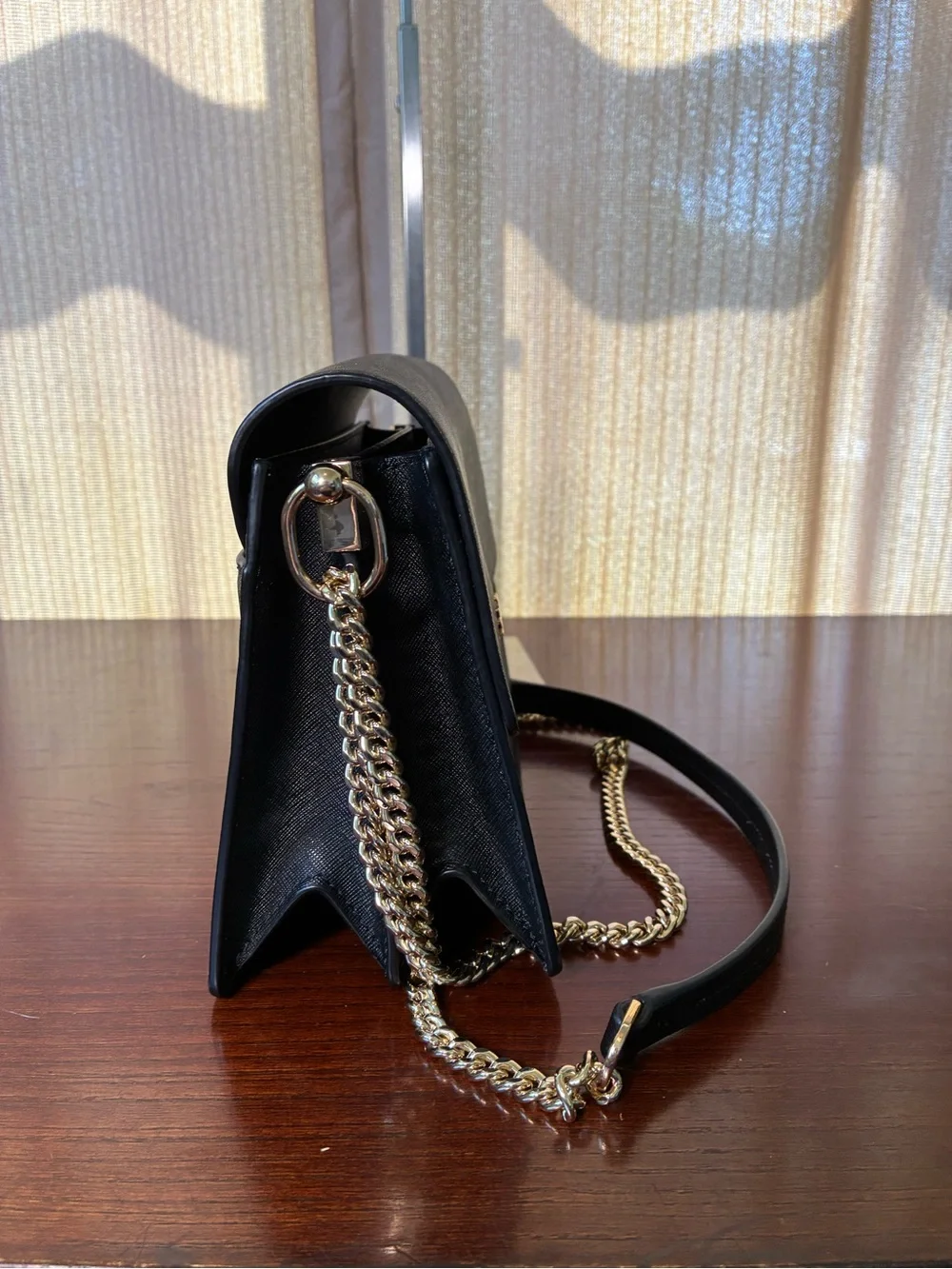 Tory Burch Black Crossbody Bag with Gold Logo
